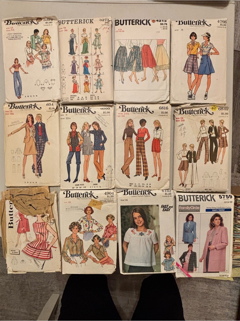 Butterick Vintage-Inspired Women's Clothing Sewing Patterns set/12
#8